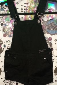 DKNY black overalls with shorts